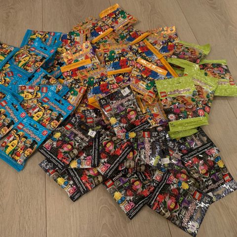 Lego CMF Minifigurer helt nye. Forskjellige serier.