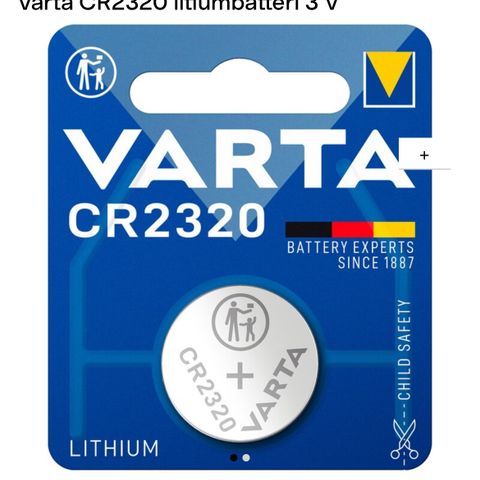 CR 2320 Varta litiumbatterier 10 stk samlet