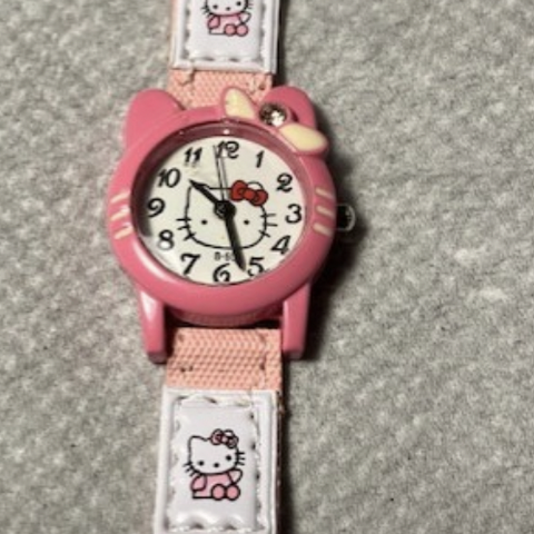 Hello Kitty armbåndsur, rosa.