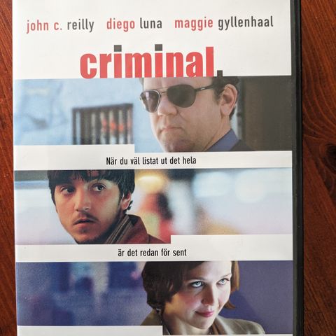 DVD: Criminal (2004) - Gregory Jacobs.