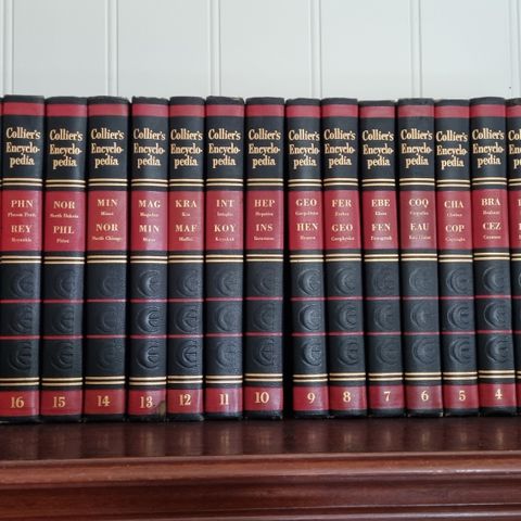 Collier`s Encyclopedia leksikon 20 bind