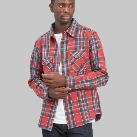 UES flannel skjorte (L/XL)