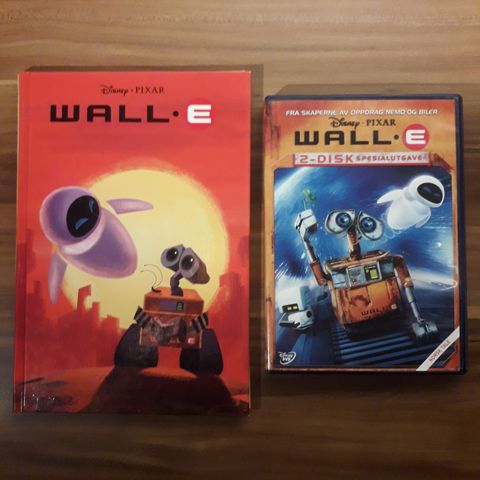 WALL-E norsk bok + spesialutgave DVD (2008 Disney/Pixar)