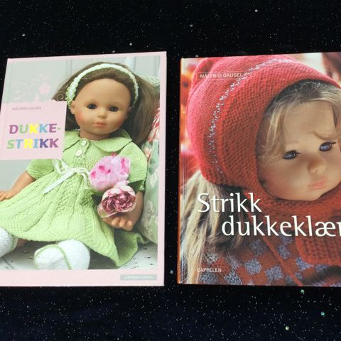 Dukkeklær strikkebøker selges samlet