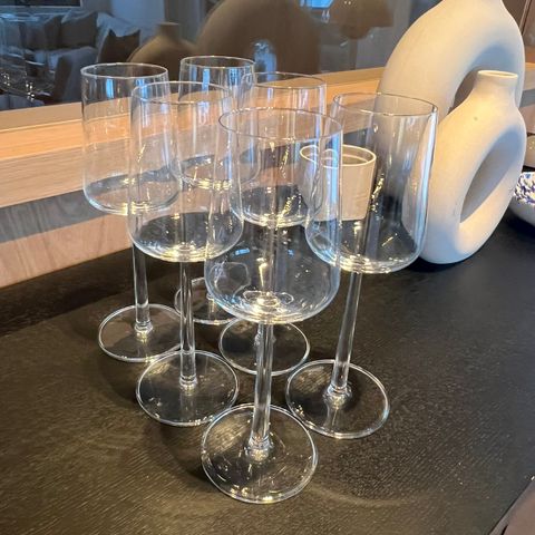 6 stk Iittala hvitvinsglass