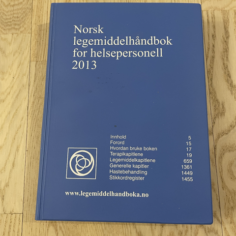 Norsk legemiddelhåndbok for helsepersonell 2013