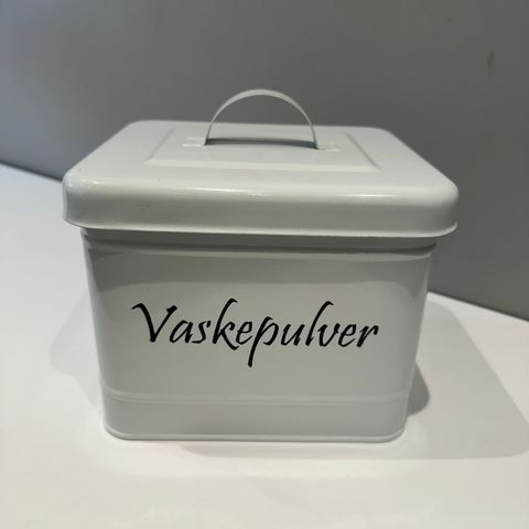 Vaskepulverboks fra kremmerhuset