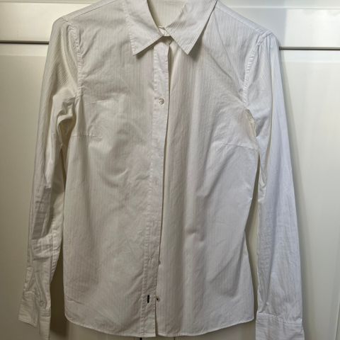 Massimo Dutti hvit skjorte str S