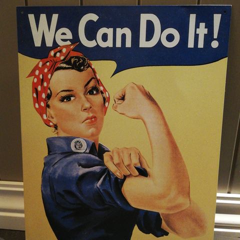 We can do it! Metallskilt