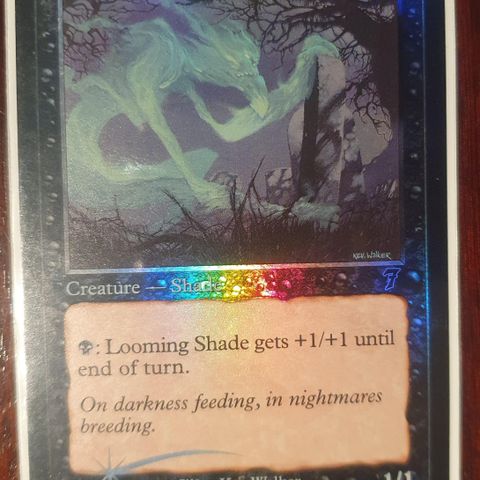 Magic the gathering kort. Looming Shade FOIL