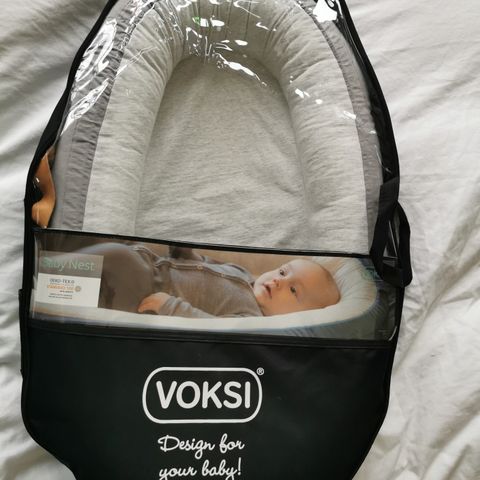 VOKSI baby nest - light grey