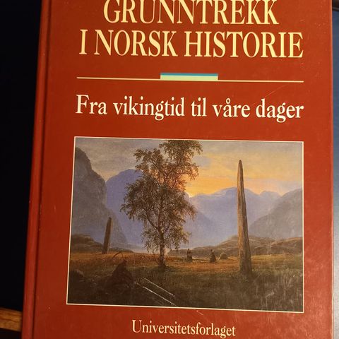 Gamle grunnfagsbøker - norsk historie