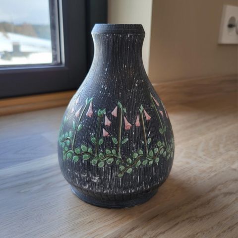 Nydelig lampefot fra Tällberg keramikk formgitt av Greta Billander