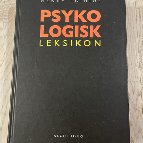 Psykologisk leksikon - Henry Egidius