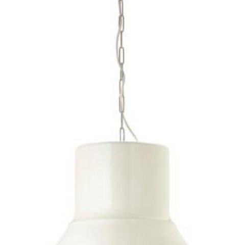 NY PRIS - Hvit taklampe - IKEA Hektar 38 cm - ubetydelig brukt