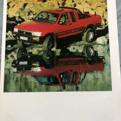 Bilbrosjyre av VW Taro 1992 modeller