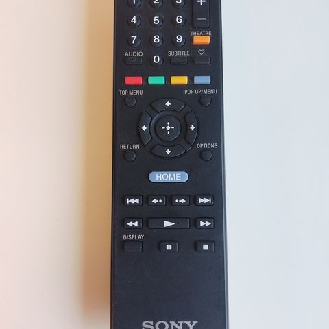 Fjernkontroller Sony BD RMT-B107P, for Blu-ray Disc/DVD Player - Remote control