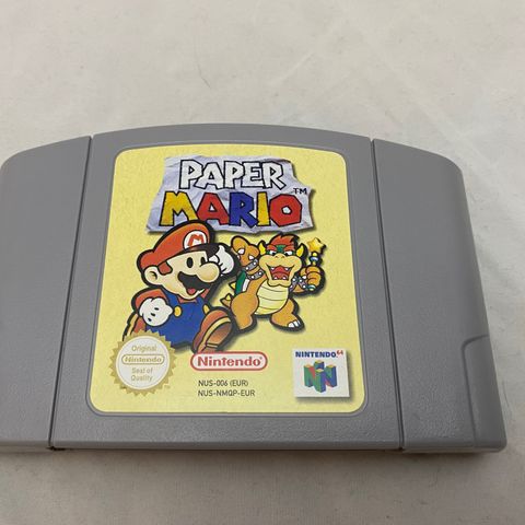 Paper Mario N64 | PAL | Brukt, kassett og manual