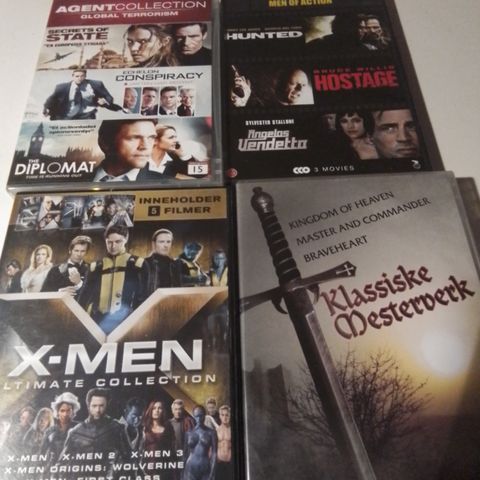 X- Men 1-2-3-4-5- Klassiske Mesterverk-Agent Collection- Hunted/Hostage/Angelos