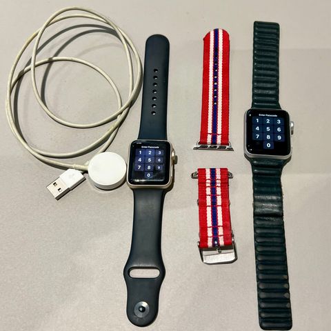 2 stk apple watch + reim + lader