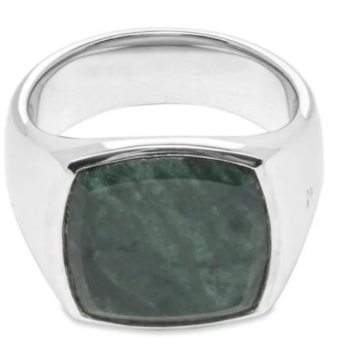 Tom Wood ring Cushion Green Marble