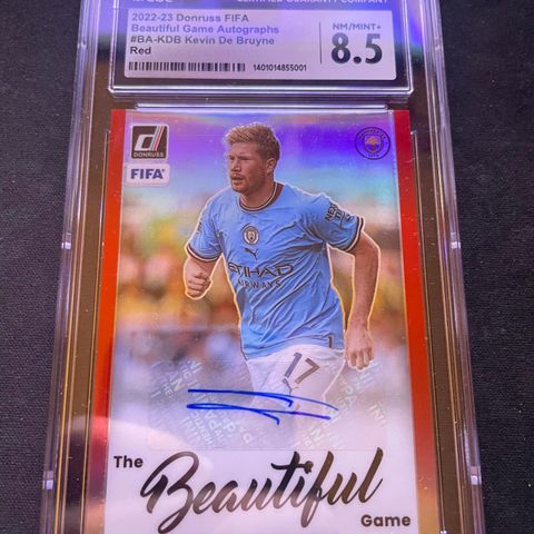 KEVIN DE BRUYNE 2022-23 Donruss FIFA Beautiful Game Autographs Red
