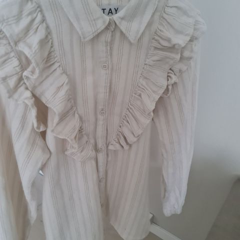 Bluse, topp og belte