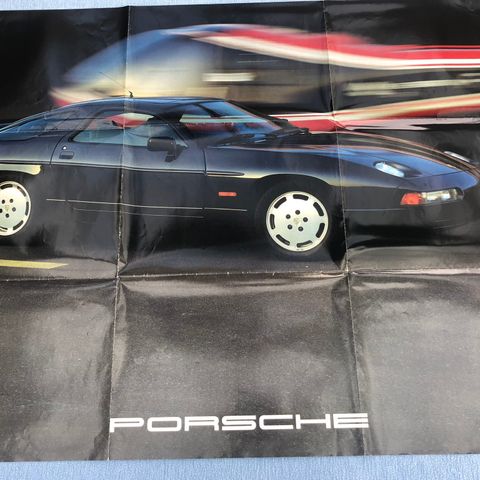 Porsche 928 S 4 1986 modell poster