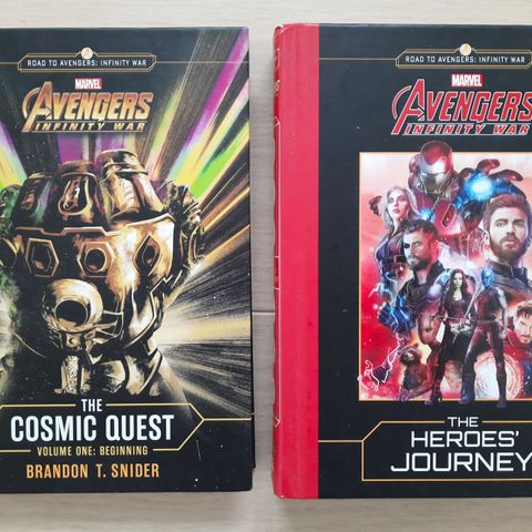 To Marvel Avengers Infinity War bøker