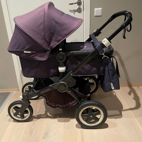 Bugaboo Buffalo med stellebag, vinter- og vårpose, regntrekk, myggnetting +