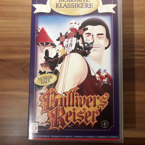 "Gullivers Reiser" film fra 1939 - VHS med norsk tale