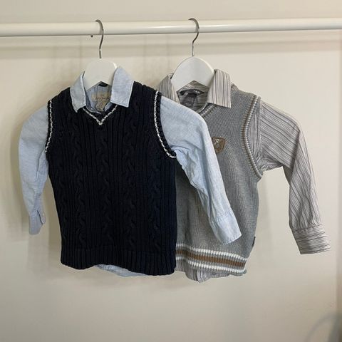 Penklær Str 2-3år 🌿 2x skjorte og vest