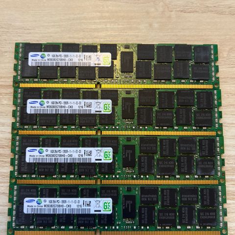 16GB DDR3 ECC 1600MHz RDIMM 2rx4 PC3-12800-11-11-E2-D3