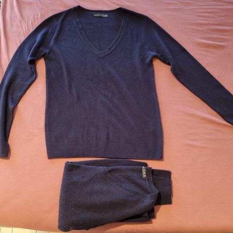 V-hals gensere + cardigan str 34/36