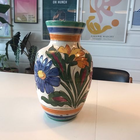 Vintage stor urne vase krukke