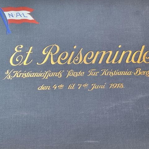 1913 ANDERS BEER WILSE - " ET REISEMINDE"  SJELDENT FOTOALBUM - JOMFRUTUR SKIP