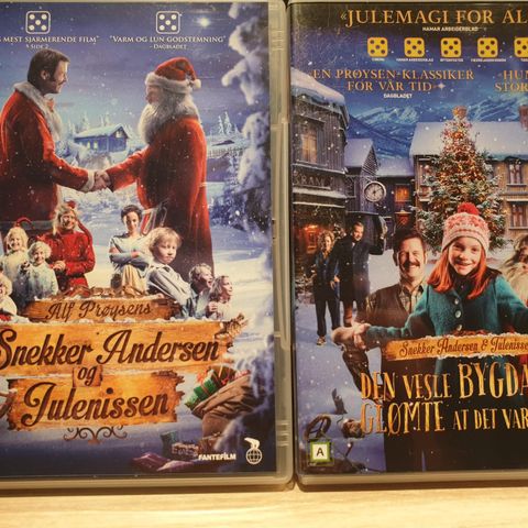 2 x Snekker Andersen dvd filmer selges samlet kr 100,-