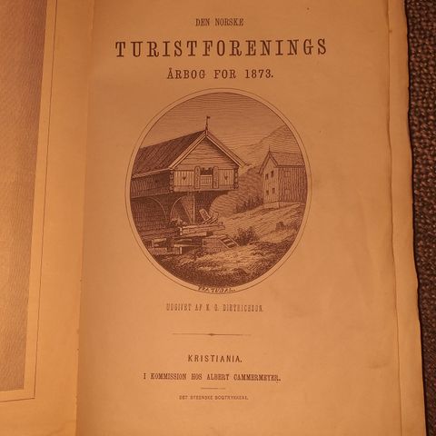 Turistforeningen Årbok  fra 1873