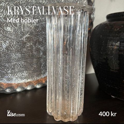 eldre krystallvase