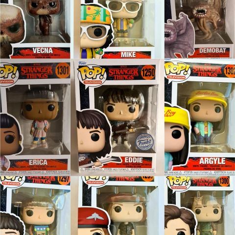 Funko Pop! Stranger Things selges samlet for 900,-