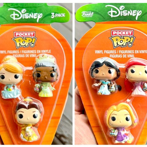 Funko Easter Carrot Pocket Pop! 3-Pack Bundle | Disney Easter Princesses