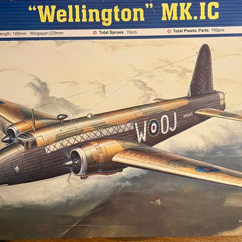1/72 Wellington Mk.IC. Ny pris! Trumpeter)