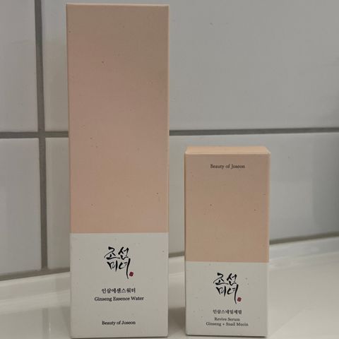 Beauty of Joseon - "Ginseng Essence Water" og "Repair Serum"