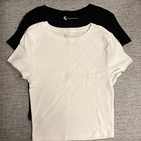 Crop top, t-shirt ungdom Str S.