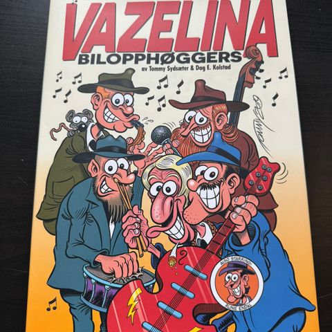 Vazelina tegneseriebok - signert!