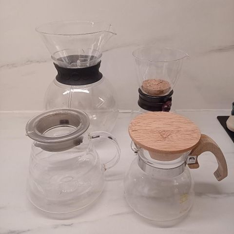 Kaffe kanner glass  Hario &  Bodum& Kono