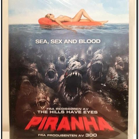 Ny DVD - Piranha - Sea, Sex and Blood - Selges rimelig