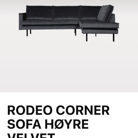 Rodeo -Corner Sofa. Høyre vendt