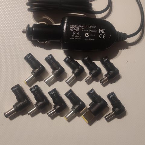 Universal  bil adapter til bærbar PC