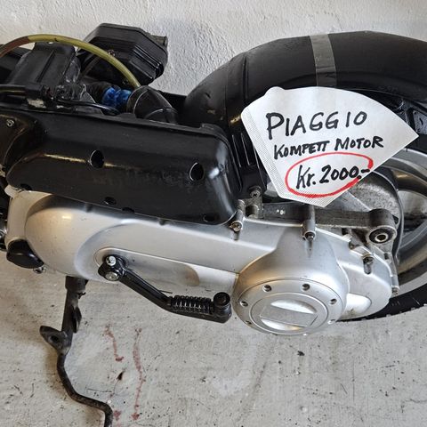 Komplett motor Piaggio-Derbi 2 takt.